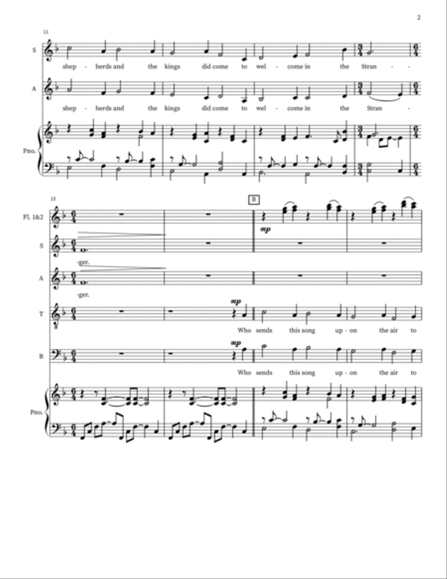 Who Comes This Night Who Comes This Night 4-Part scores gallery preview page 2