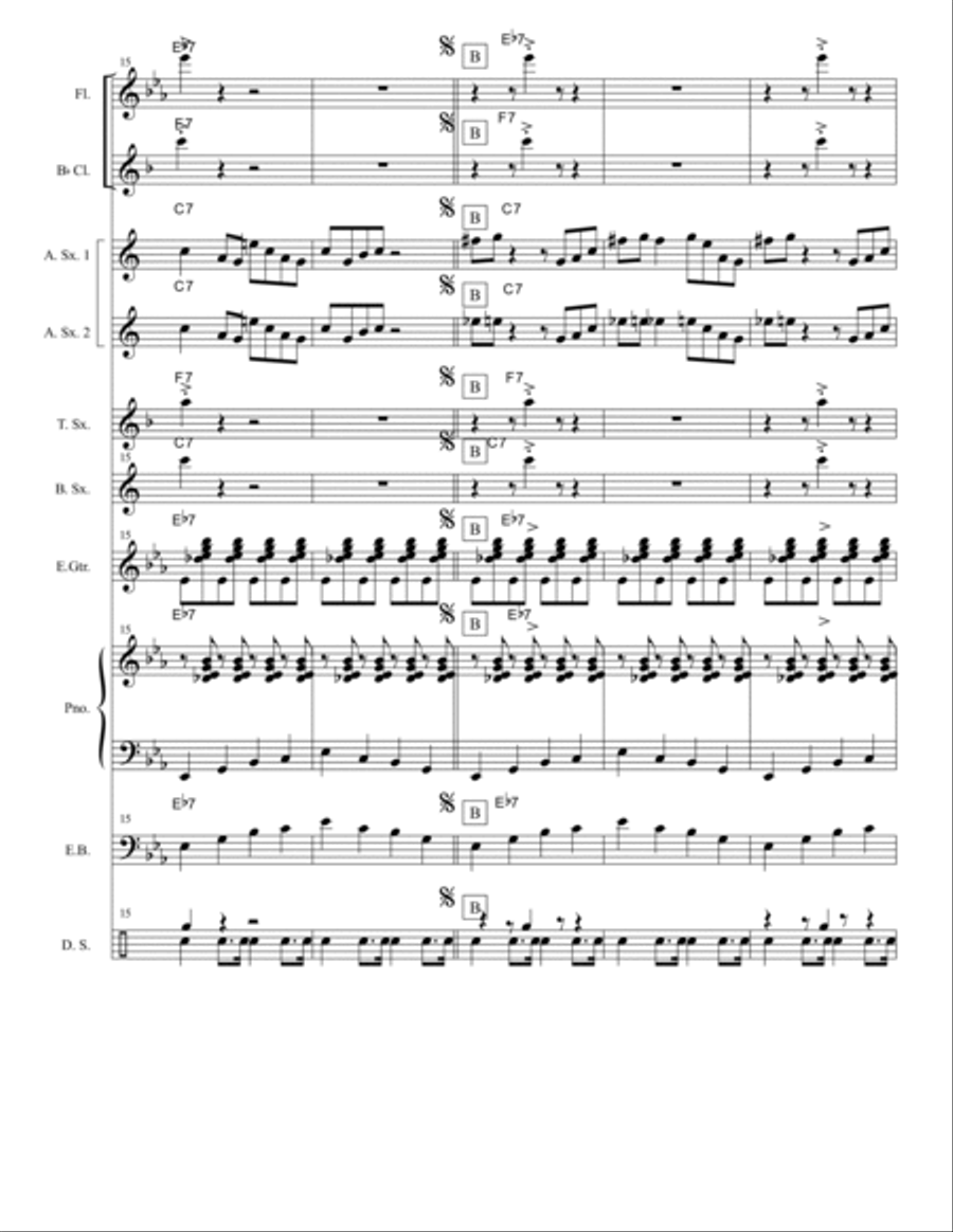 WILSON'S BOOGIE WOOGIE Large Ensemble scores gallery preview page 5