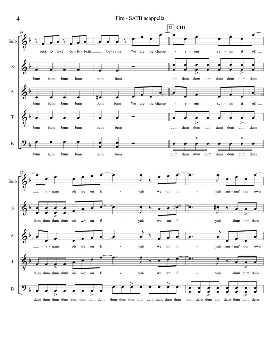 Fire 4-Part scores gallery preview page 4