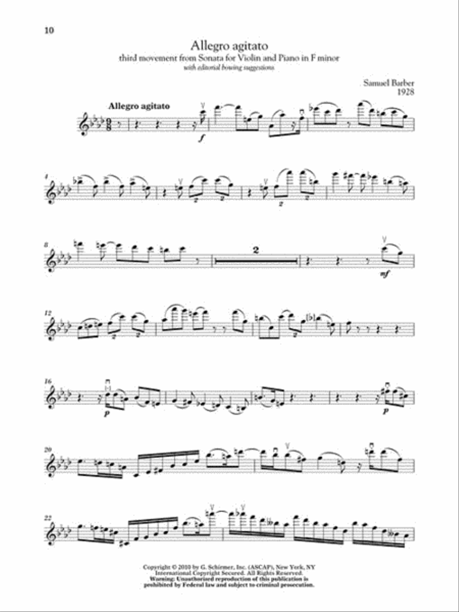 The G. Schirmer Violin Anthology Violin Solo scores gallery preview page 5
