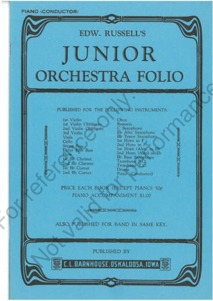 Junior Orchestra Folio