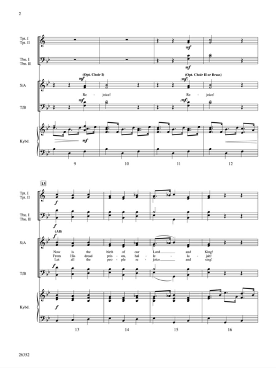 Antiphonal Fanfare Choir scores gallery preview page 3