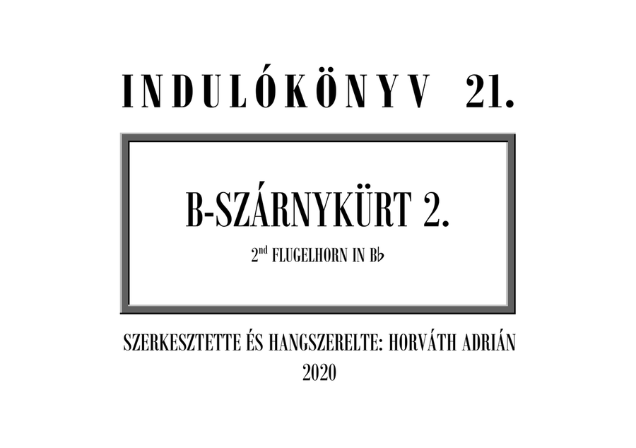 Indulókönyv 2020 - 21 Szárnykürt 2 Concert Band scores gallery preview page 1