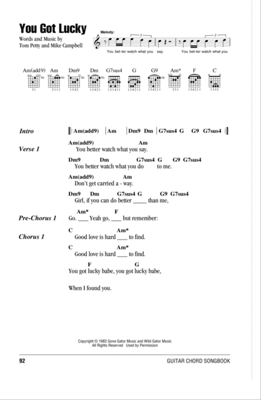 You Got Lucky Acoustic Guitar scores gallery preview page 1