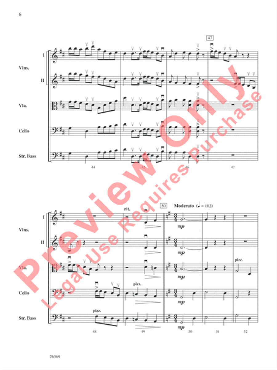 A Westward Journey and Jubilee String Orchestra scores gallery preview page 7