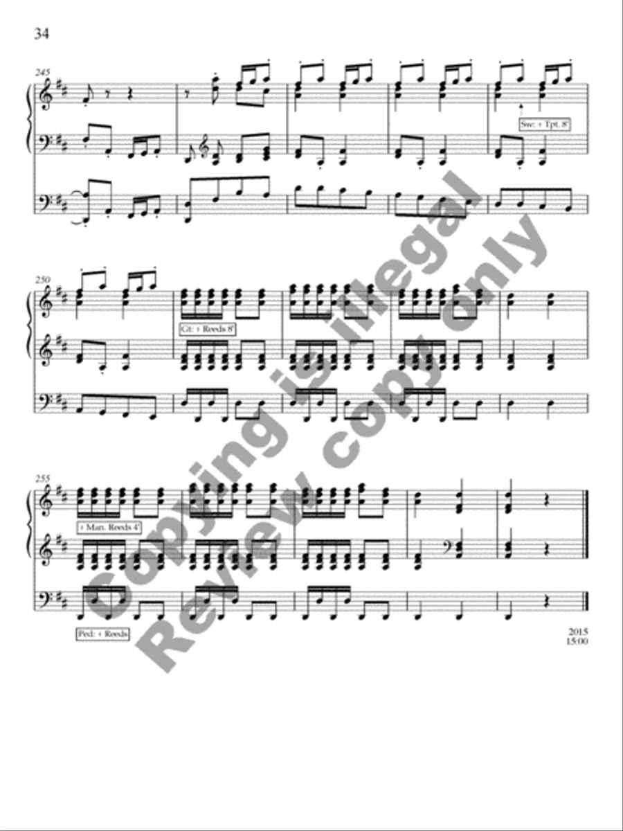 Ancient Airs and Dances, Suite No. 1 Organ Solo scores gallery preview page 55