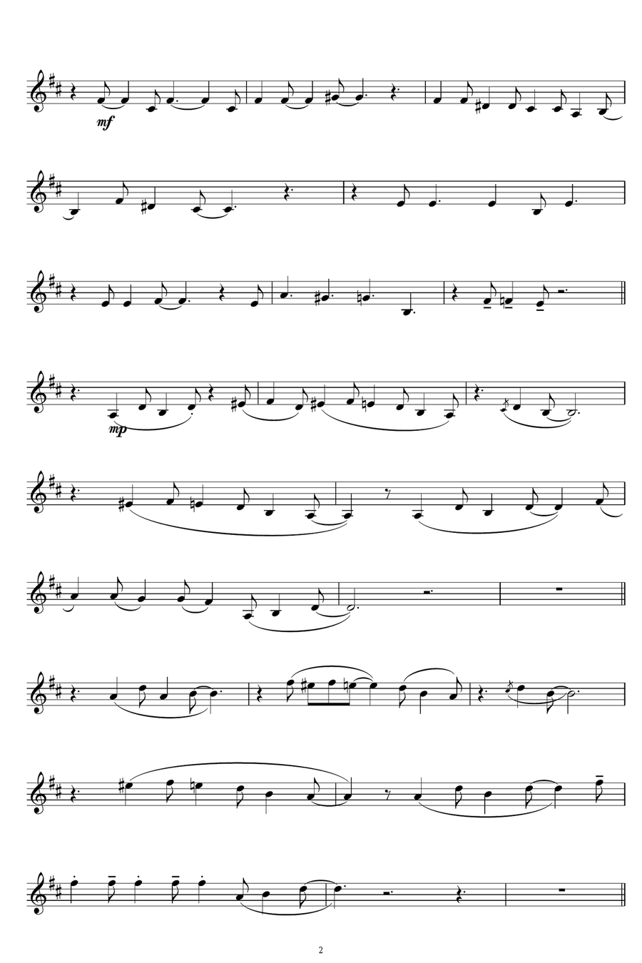 Santa Baby Clarinet Solo scores gallery preview page 2