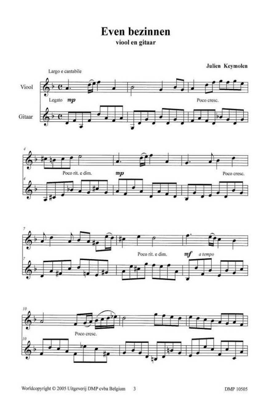 Even Bezinnen Even Bezinnen Violin scores gallery preview page 2