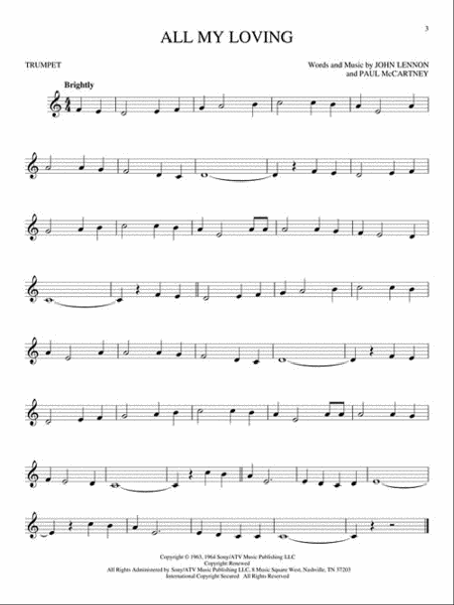 The Best of the Beatles – 2nd Edition Trumpet Solo scores gallery preview page 4