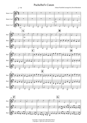 Pachelbel's Canon for Horn Trio