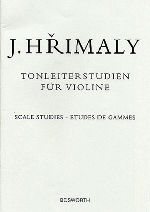 Book cover for Johann Hrimaly: Tonleiterstudien F 3/4 r Violine (Scale Studies For Violin)