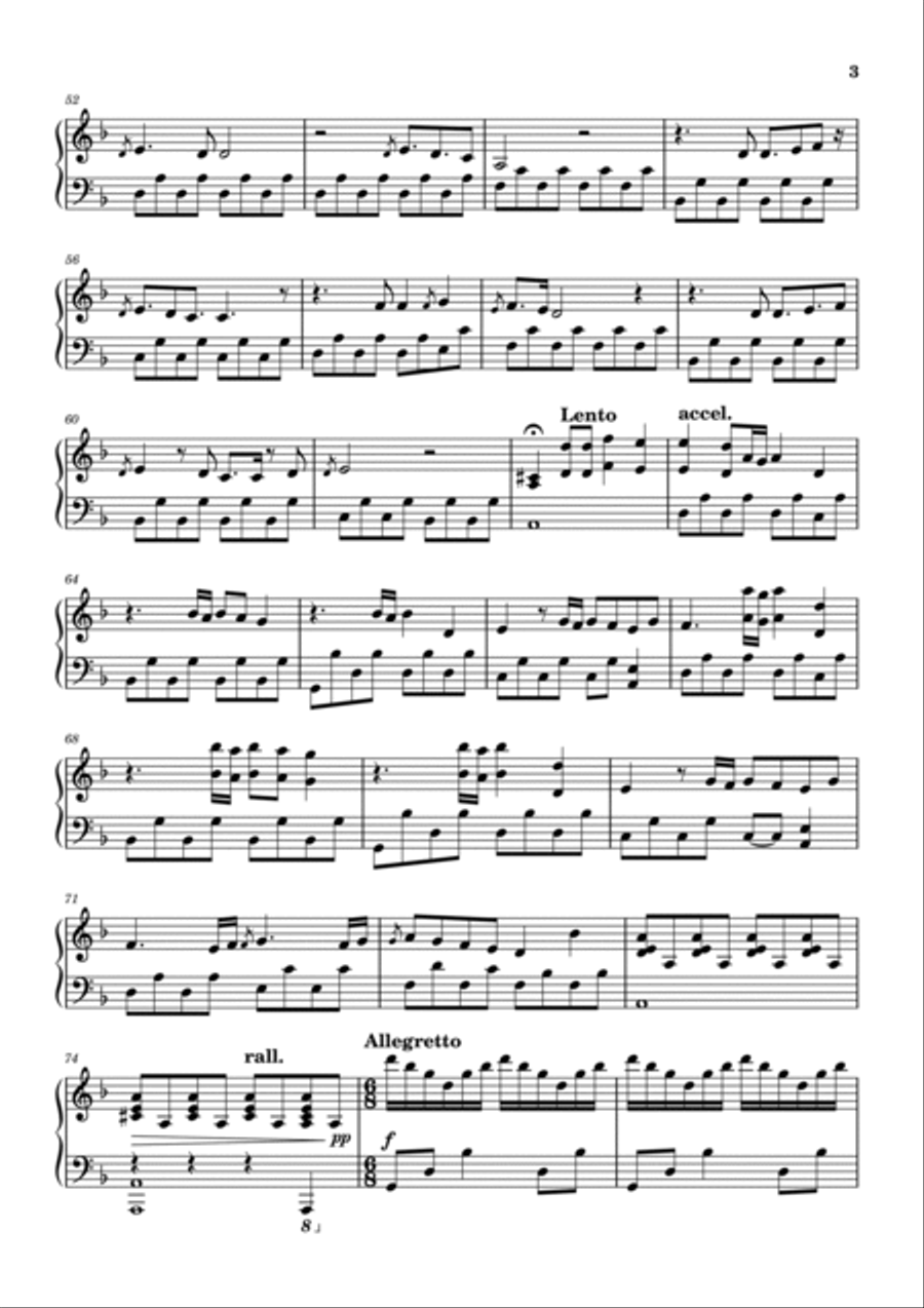 Final Countdown Piano Solo scores gallery preview page 3