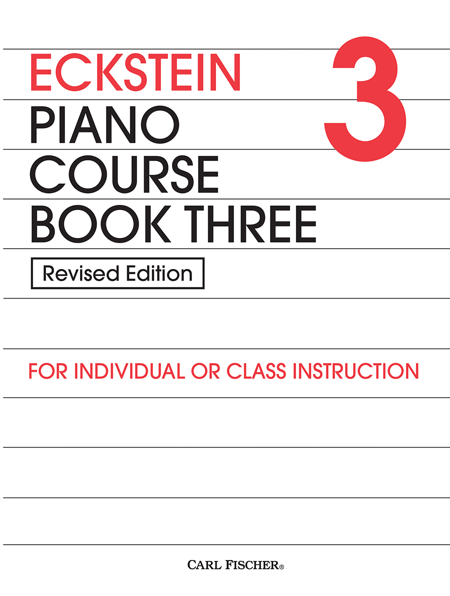Eckstein Piano Course Book Three Piano Method scores gallery preview page 1