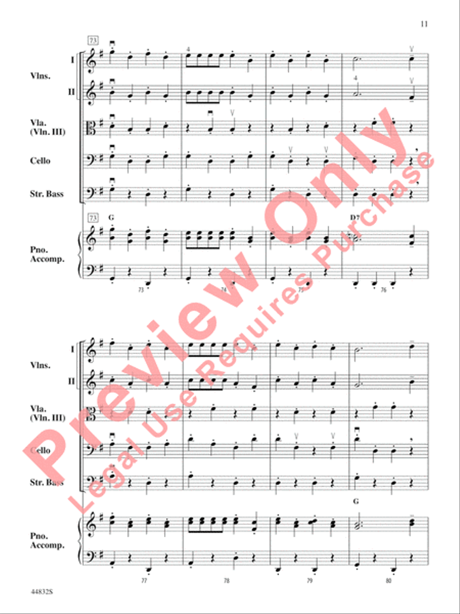 Bella Bocca Polka String Orchestra scores gallery preview page 12