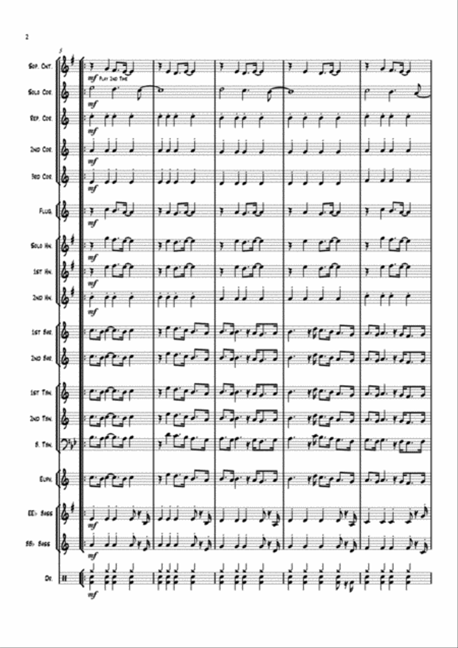 Happy Together Brass Band scores gallery preview page 2