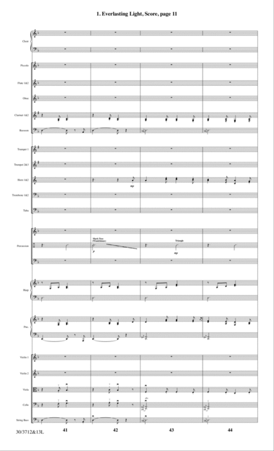 Everlasting Light - Full Score Choir scores gallery preview page 13