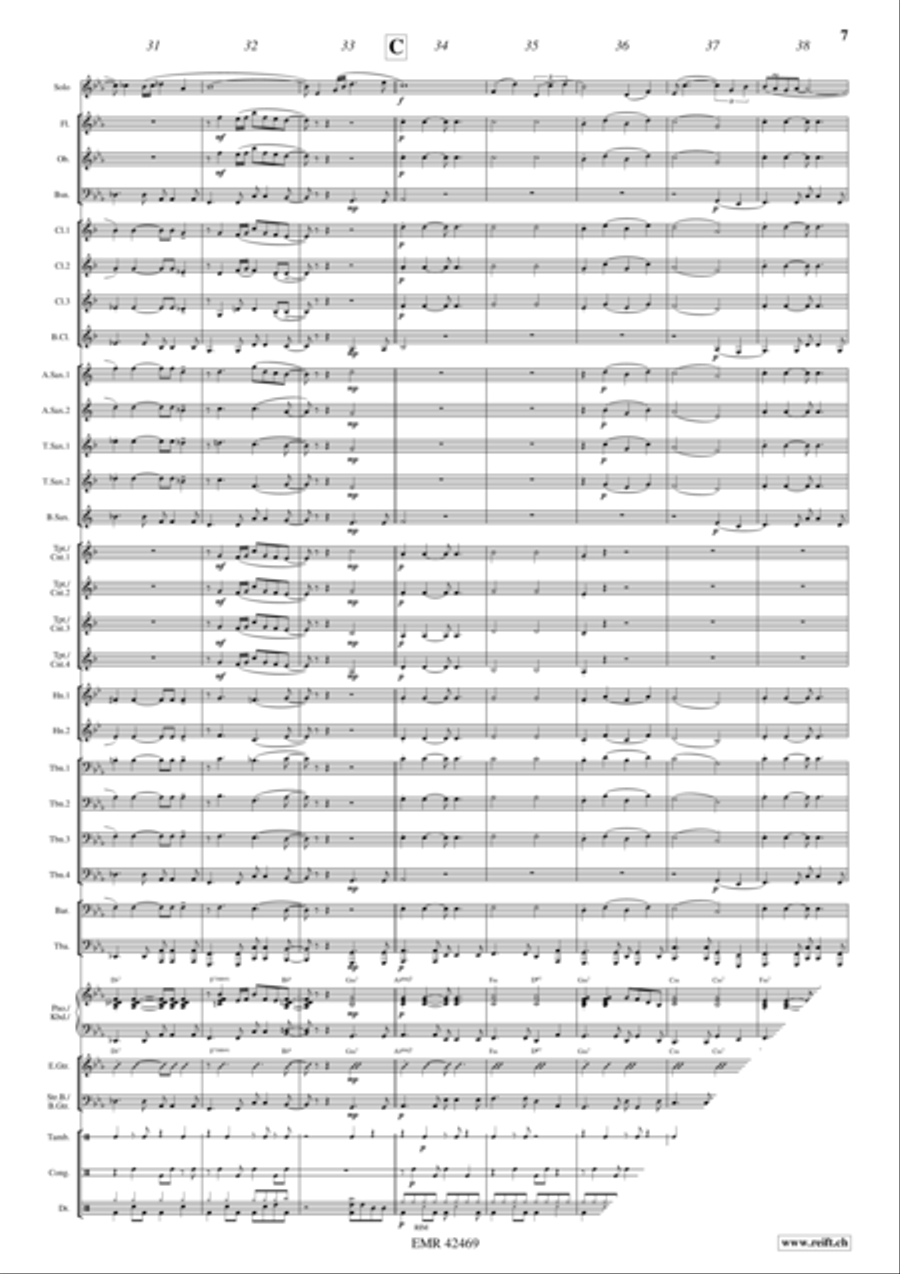 Silver Memories Silver Memories Concert Band scores gallery preview page 9