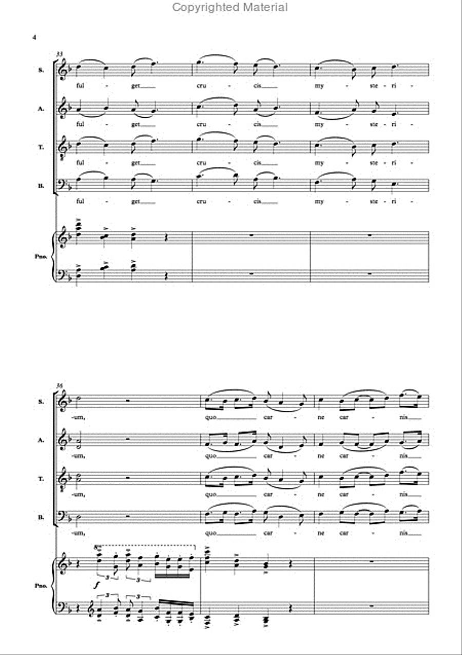 The Passion of our Lord Jesus Christ 4-Part scores gallery preview page 5