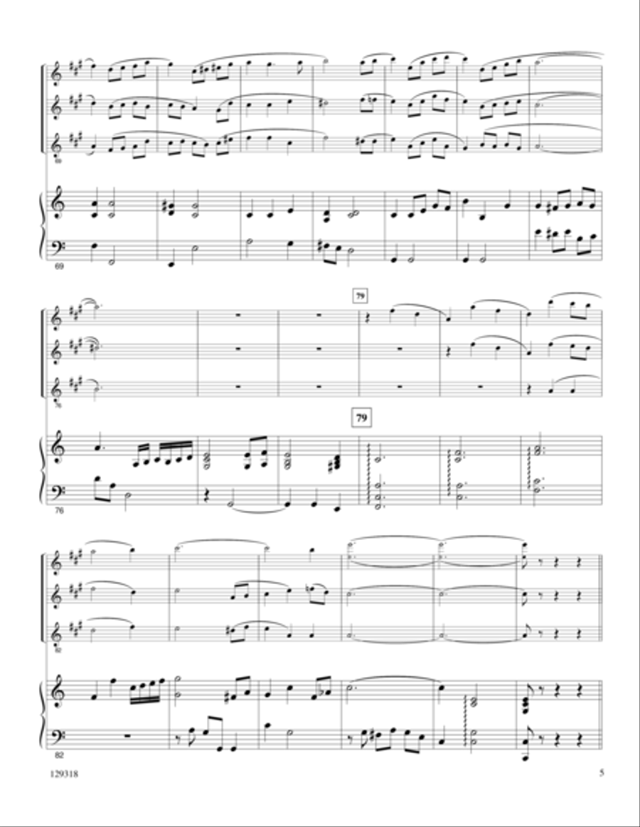 How Long Has It Been Woodwind Trio scores gallery preview page 5