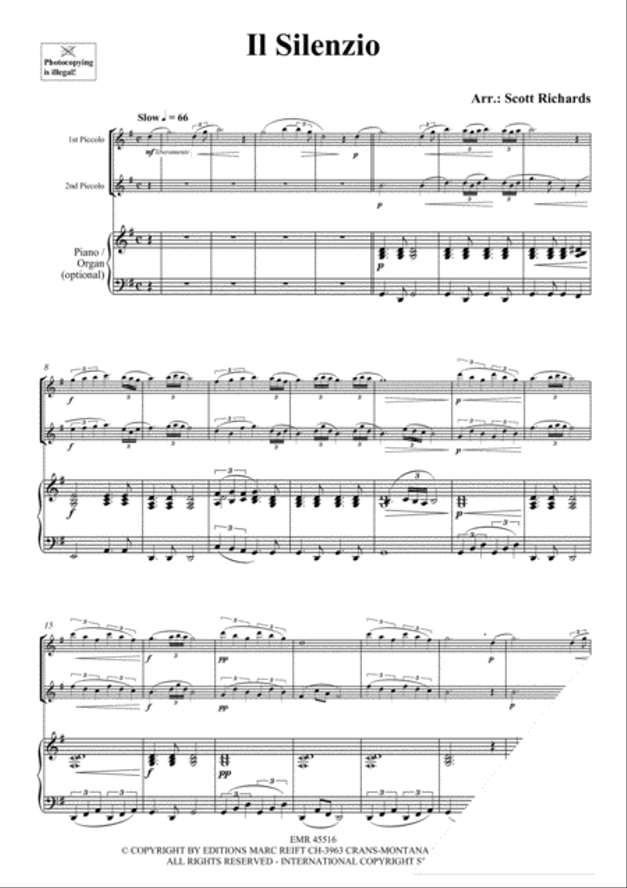 Il Silenzio Il Silenzio Piccolo scores gallery preview page 4