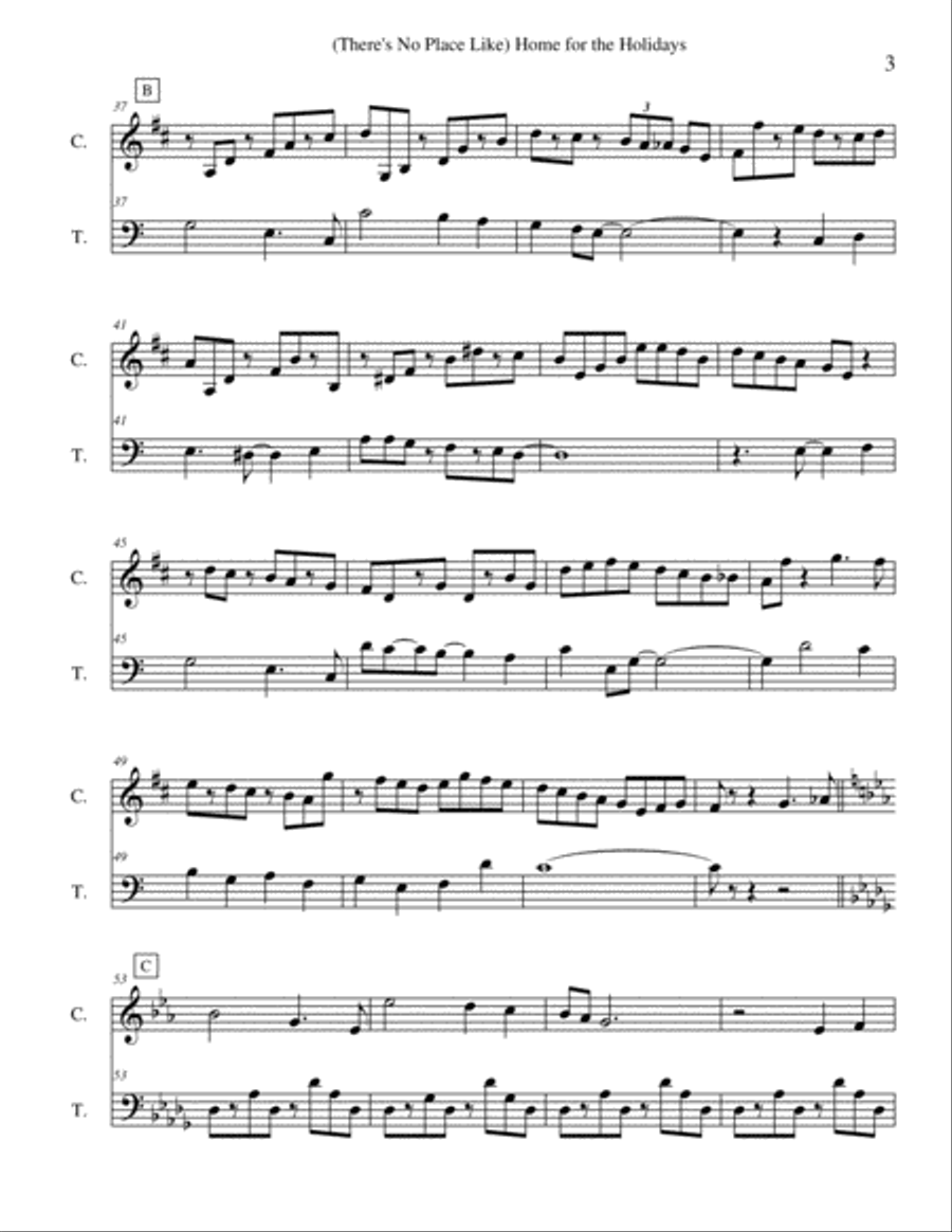 (There's No Place Like) Home For The Holidays Small Ensemble scores gallery preview page 3
