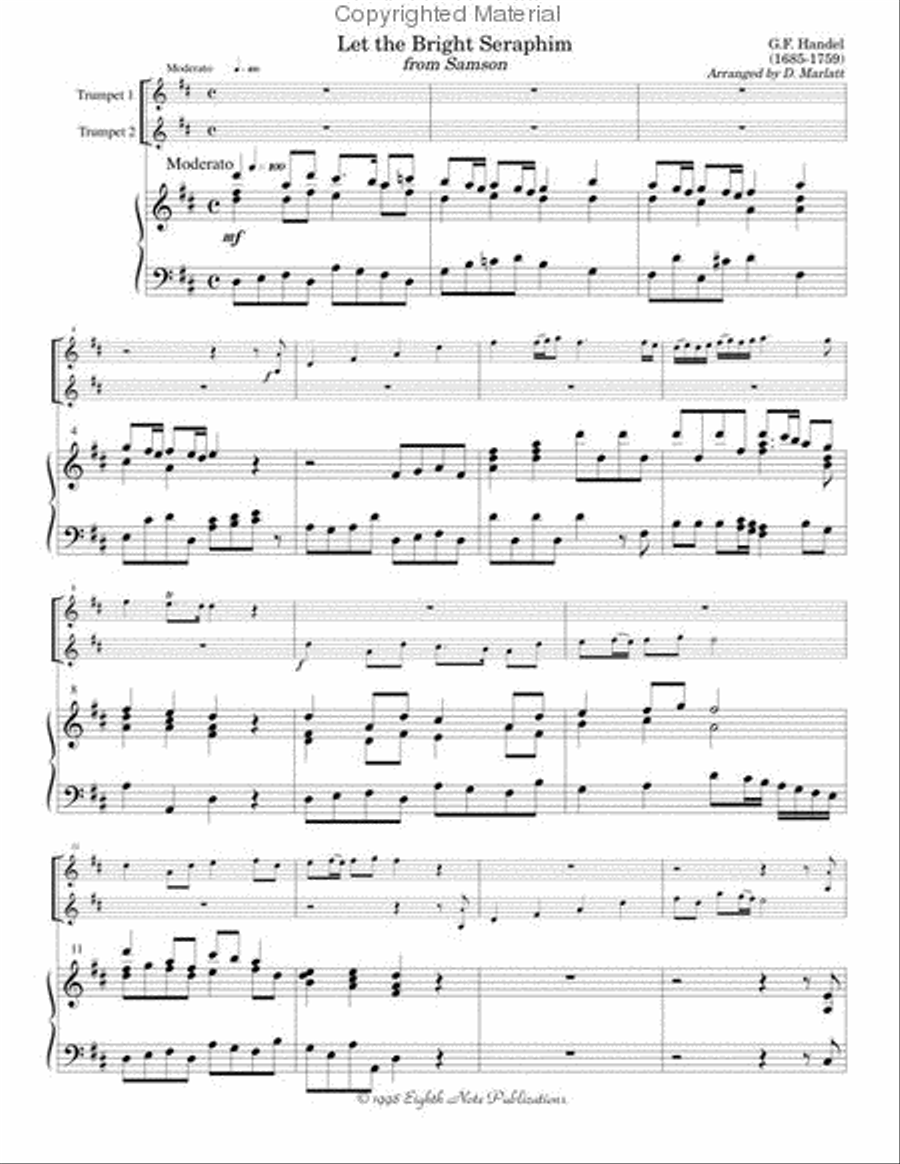 Let the Bright Seraphim Let the Bright Seraphim Trumpet Duet scores gallery preview page 2