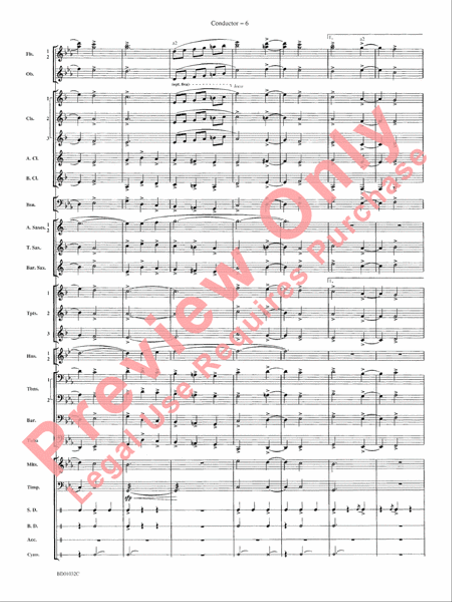 The Gathering of the Yeomen Concert Band scores gallery preview page 9
