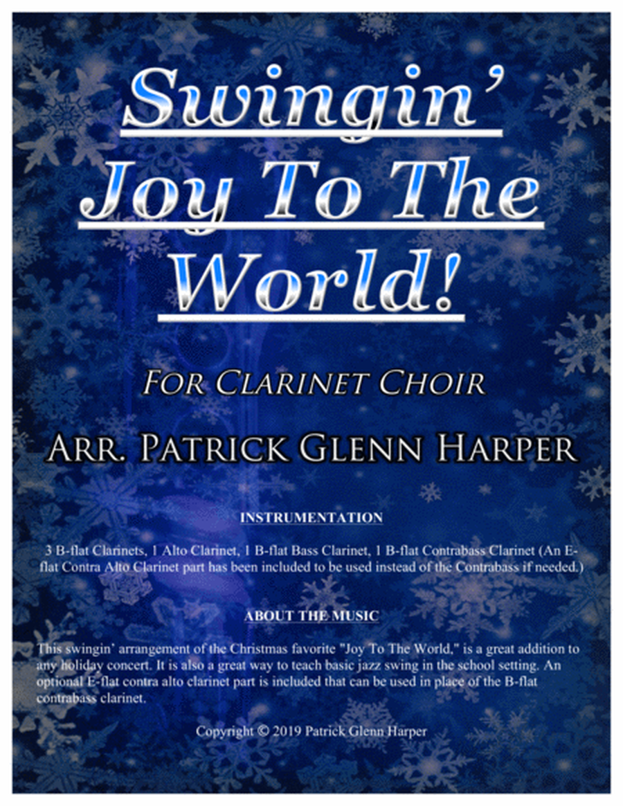 Swingin' Joy To The World - for Clarinet Choir image number null