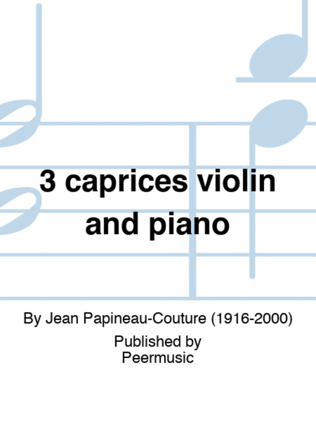 3 caprices violin and piano