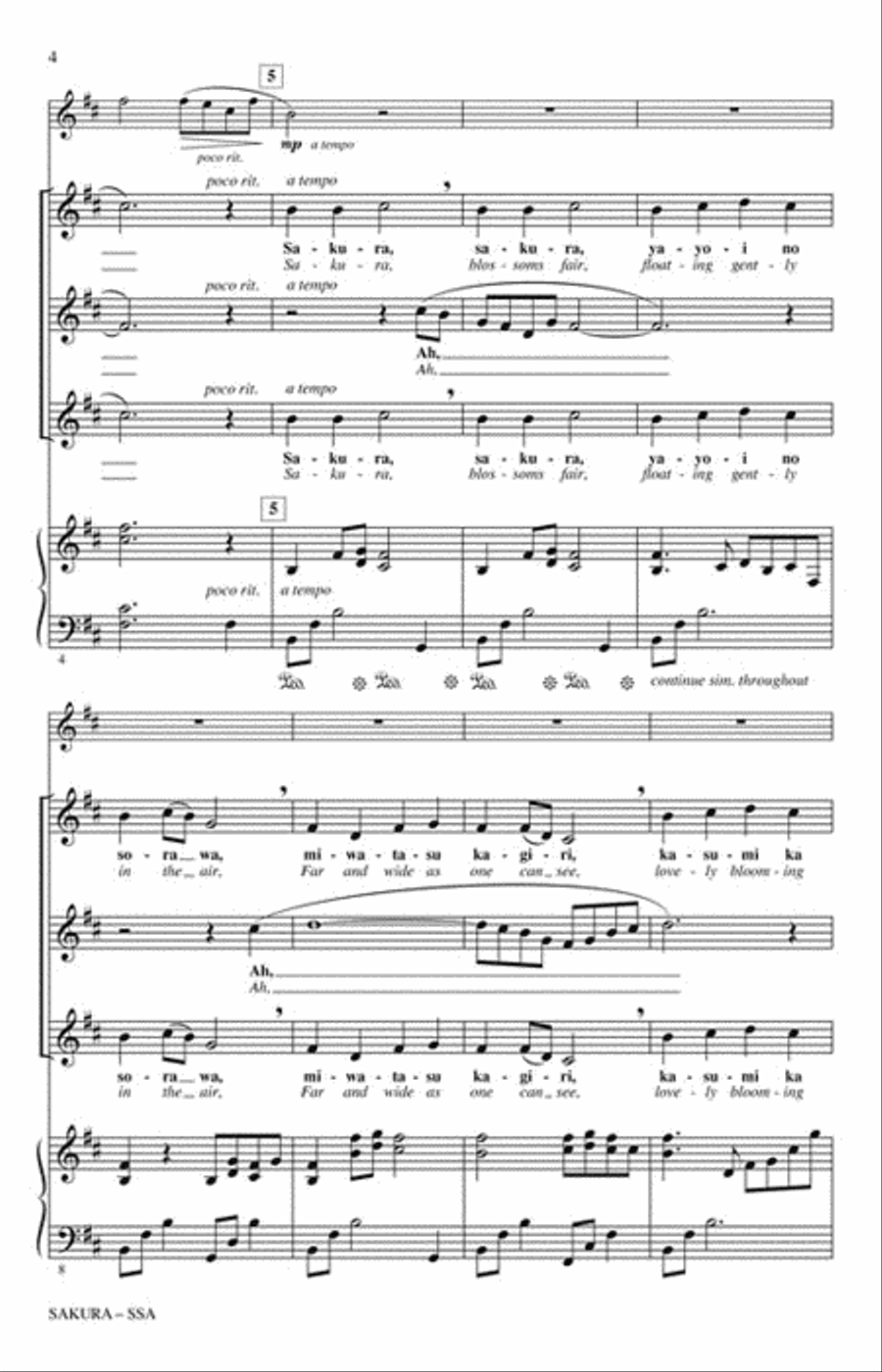Sakura Choir scores gallery preview page 3
