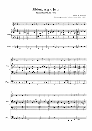 Alleluia, sing to Jesus - Descant and Last Verse
