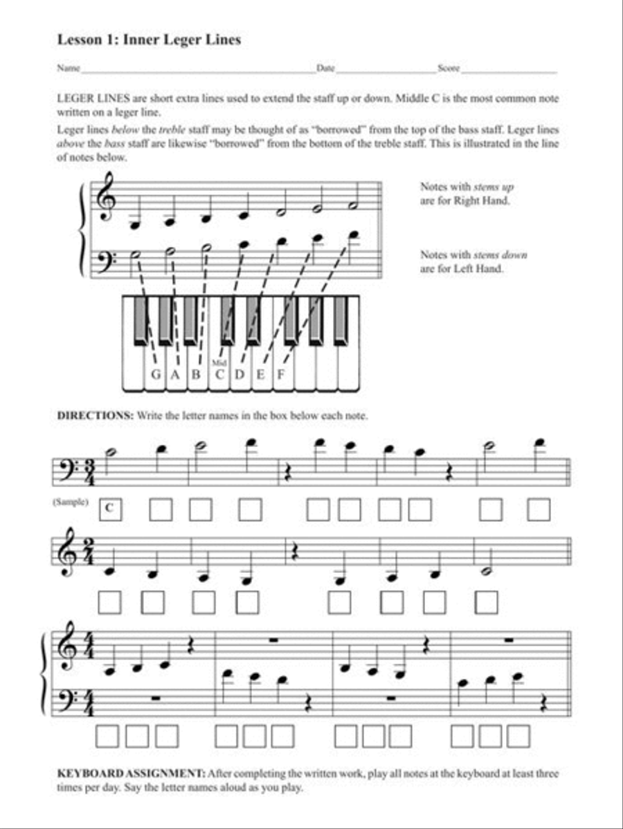 Theory Workbook – Level 2 Piano Method scores gallery preview page 6
