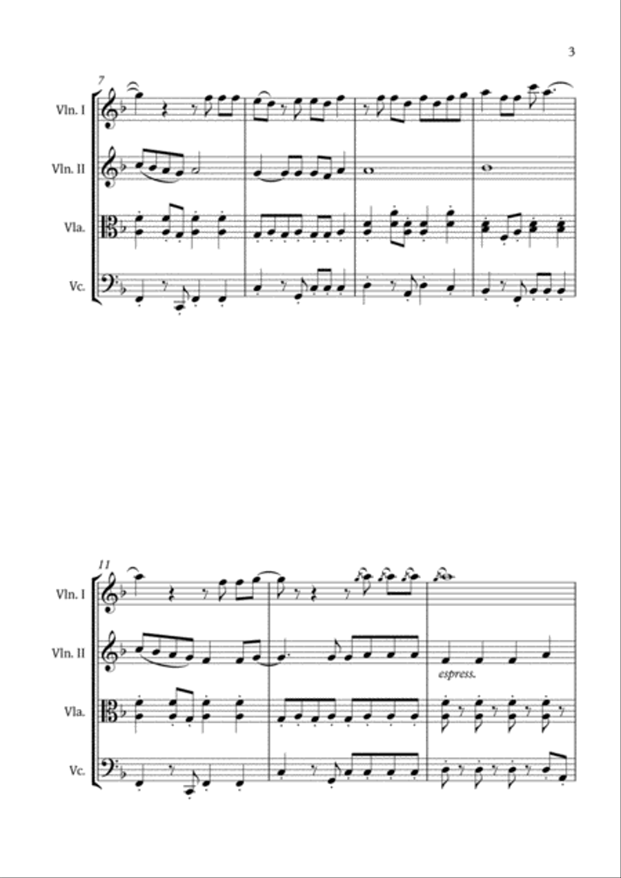 Faded String Quartet scores gallery preview page 5