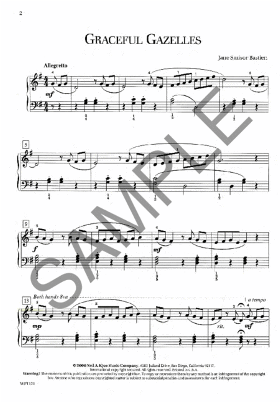 Graceful Gazelles Piano Method scores gallery preview page 2
