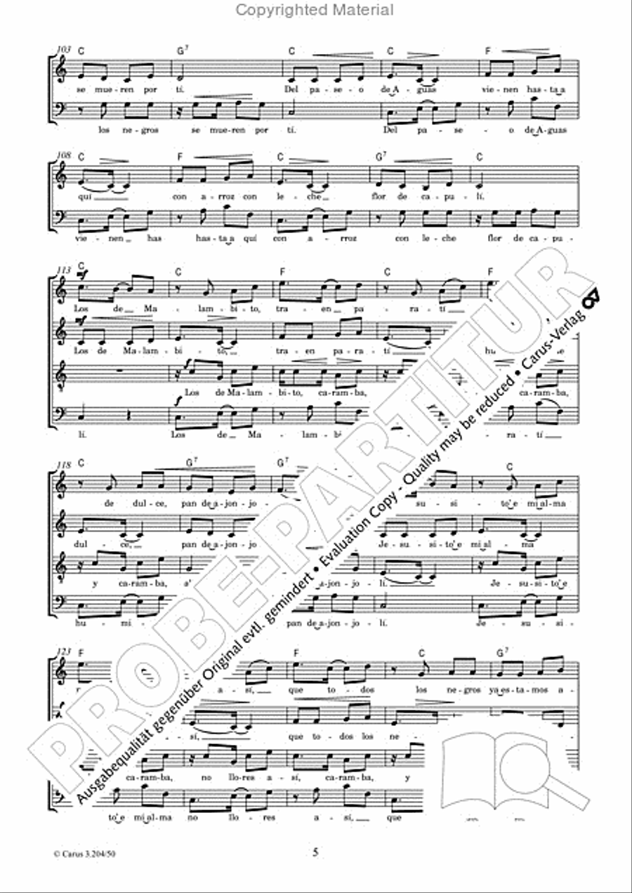 Festejo de Navidad Festejo de Navidad 4-Part scores gallery preview page 6