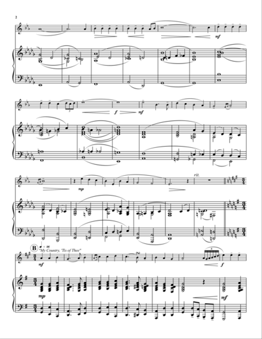 America, Of Thee I Sing Trumpet Solo scores gallery preview page 2