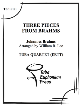 Book cover for Three Pieces from Brahms