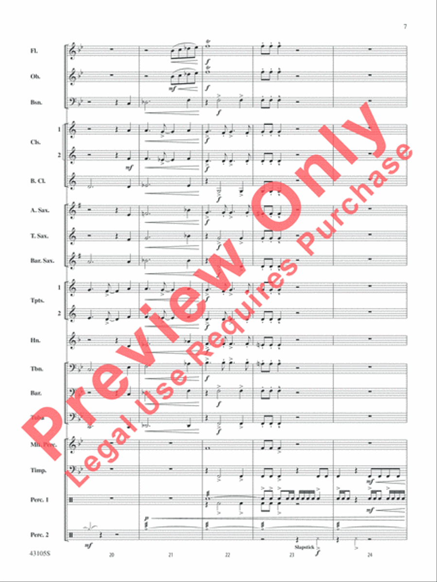 Cheyenne Cheyenne Concert Band scores gallery preview page 7
