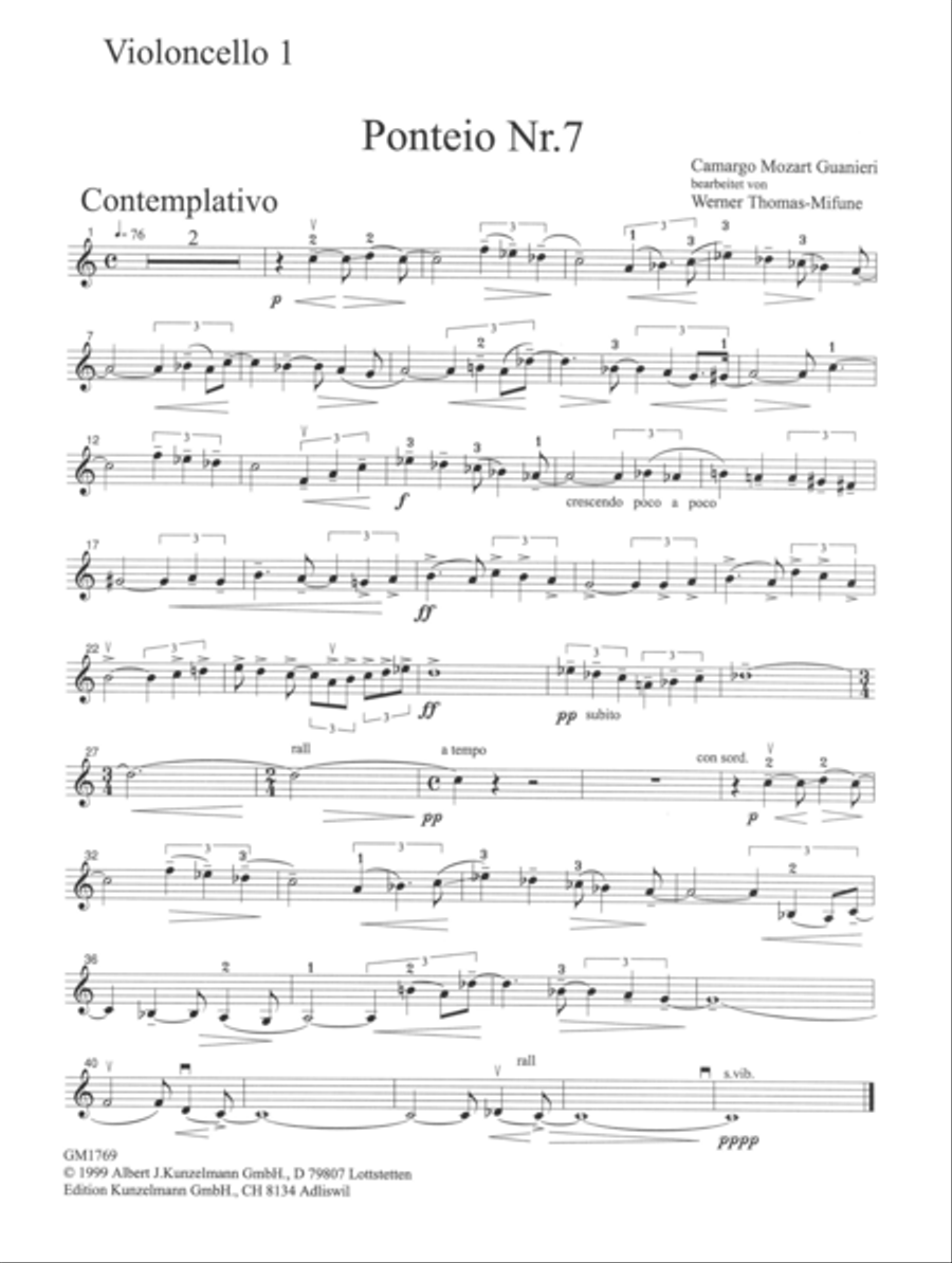 Ponteio no. 7 Ponteio no. 7 Cello scores gallery preview page 2