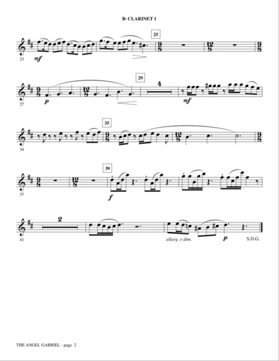 What Sweeter Music (A Cantata For Christmas) - Bb/A Clarinet 1 Choir scores gallery preview page 5