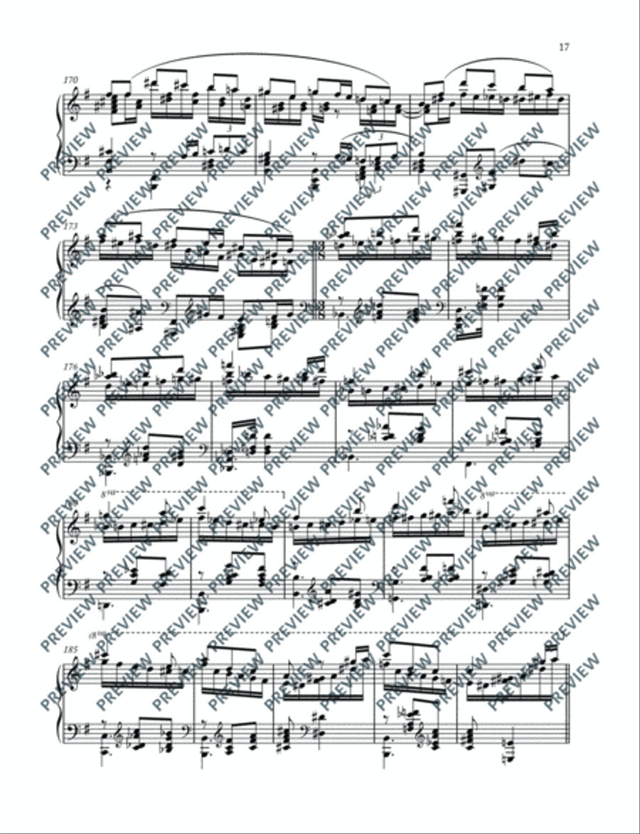 Carmen Paraphrases Piano Solo scores gallery preview page 18