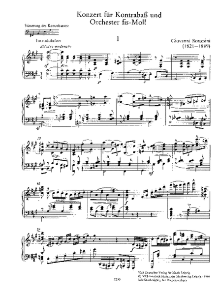 Double Bass Concerto in F sharp minor