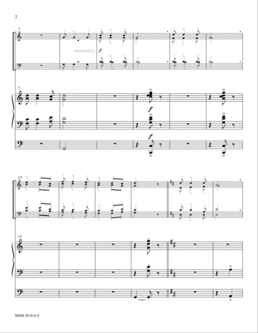Celebration Fanfare Celebration Fanfare Organ scores gallery preview page 2