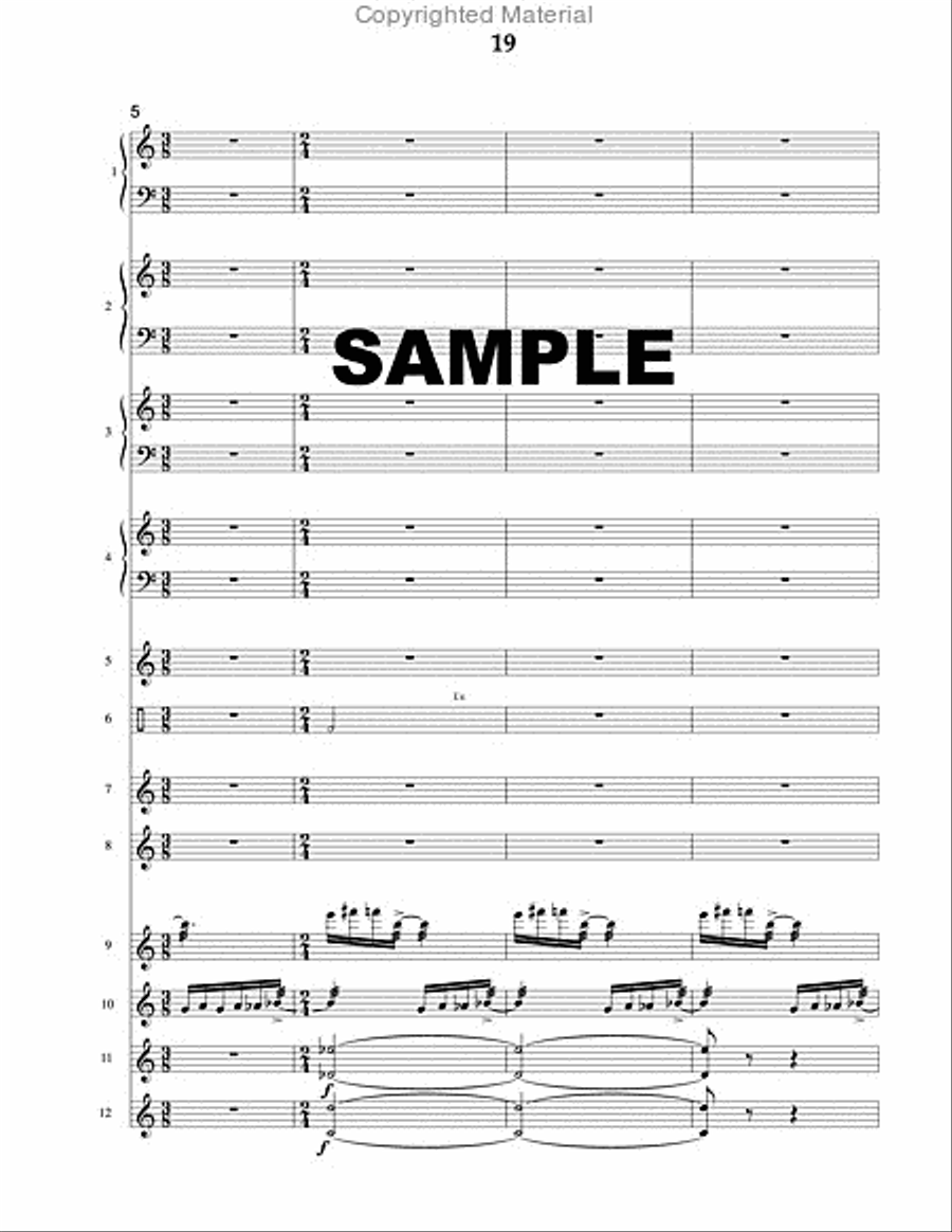 Two Antiphonal Portraits (score only) Percussion Ensemble scores gallery preview page 4
