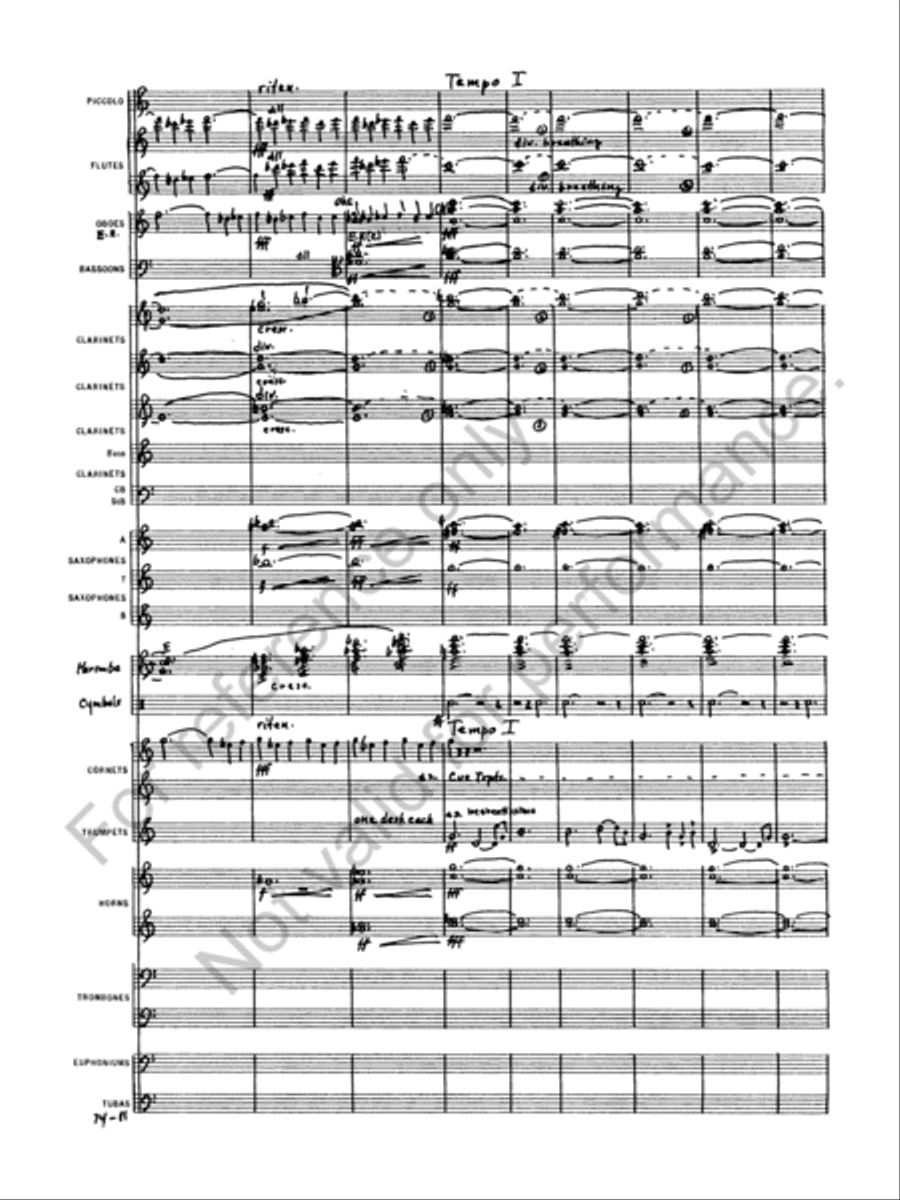 Capriccio Italien Concert Band scores gallery preview page 13