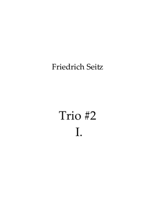 Book cover for Trio #2 I. Moderato