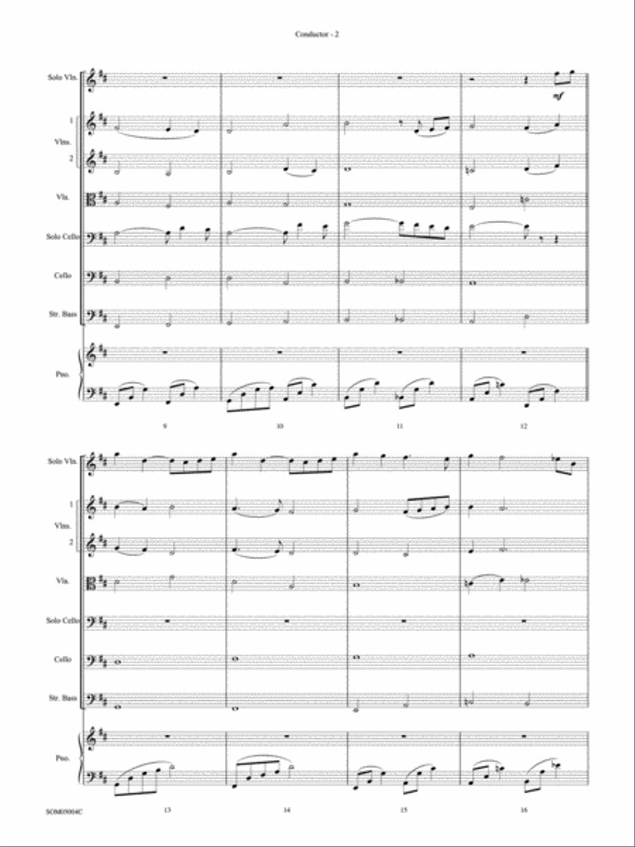 Love Affair, Theme from String Orchestra scores gallery preview page 3