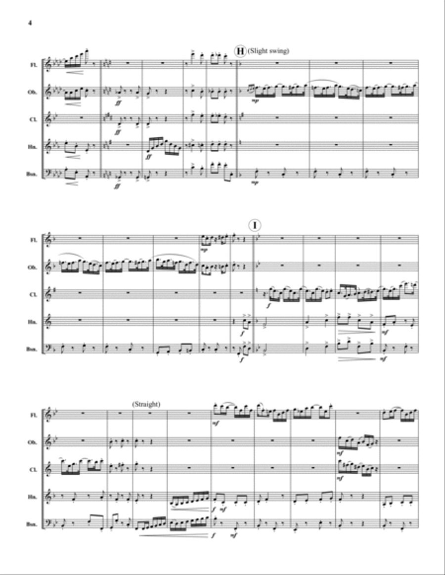 American Rag Woodwind Quintet scores gallery preview page 4