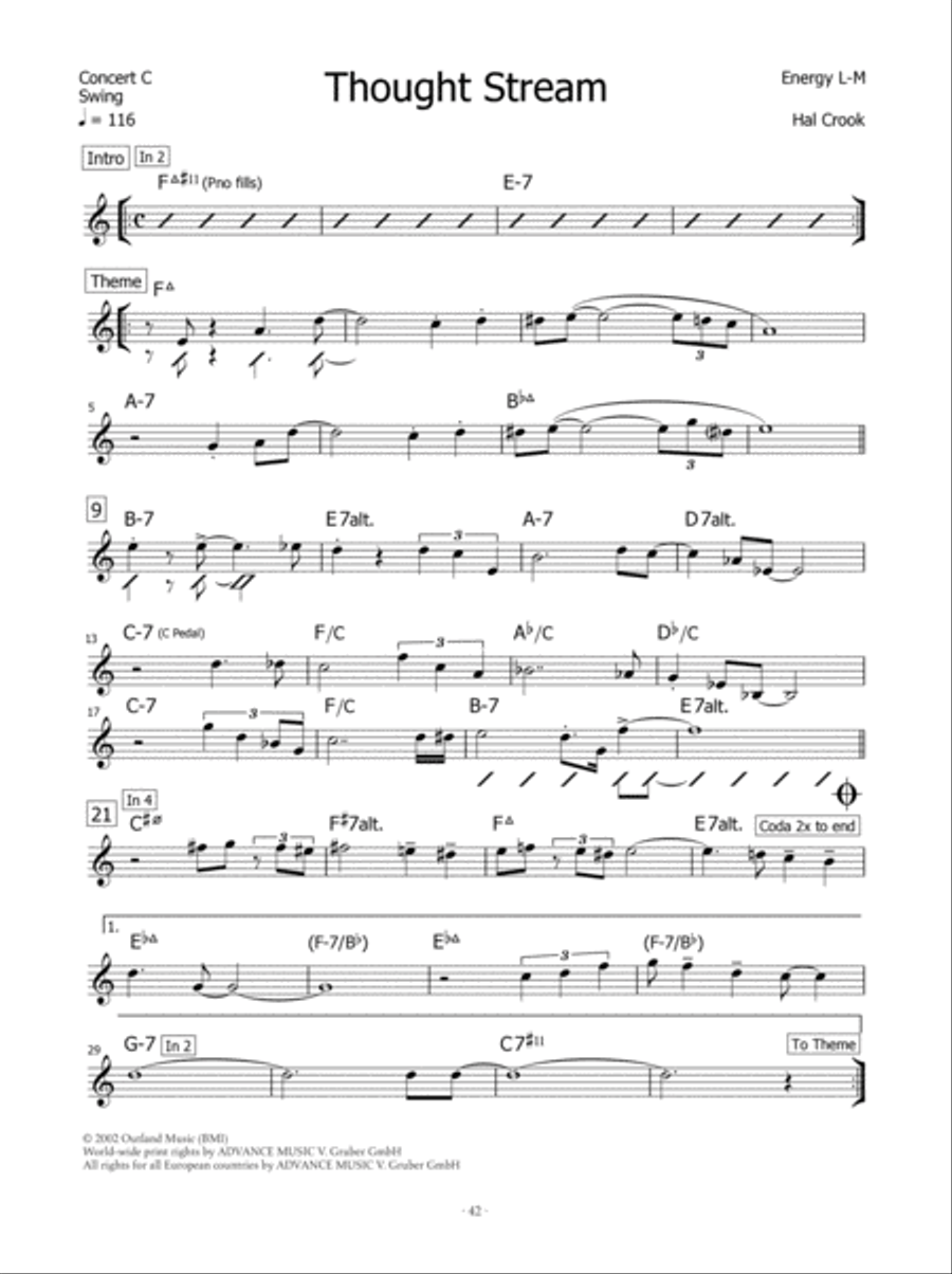 The Music of Hal Crook Piano scores gallery preview page 11