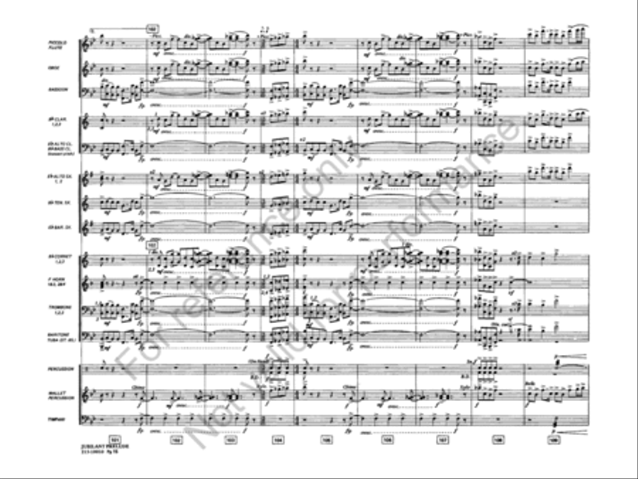 Jubilant Prelude Concert Band scores gallery preview page 16
